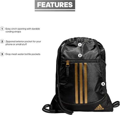 Vista 2 de Adidas - Mochila Alliance II, Negro, talla única