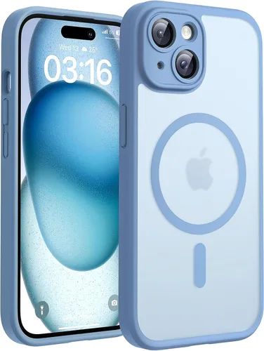 Vista 915 de TOCOL Funda para iPhone 11, compatible con Magsafe, protección completa de cámara, imanes integrados, protección contra caídas, funda translúcida