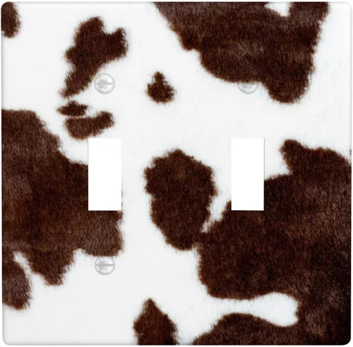 Vista 45 de Placa de interruptor de luz con estampado de leopardo de 1 banda, placa de pared basculante individual, placa decorativa eléctrica GFCI