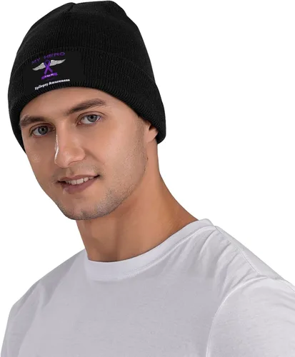 Vista 5 de Beanie Hat Stretchy Hat Soft Warmth Knit Hat Cap for Men & Women Unisex