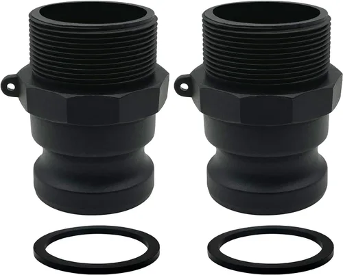 Vista 9 de BITOBITOTU - 2 accesorios Camlock Poly NPT A-50 1/2 pulgadas, tipo A, acoplamientos estándar de leva, accesorios de bloqueo de leva, ajuste