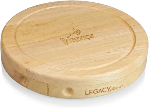 Vista 11 de Picnic TIME NFL Brie Cheese Board and Knife Set - Charcuterie Board Set - Wood Cutting Board