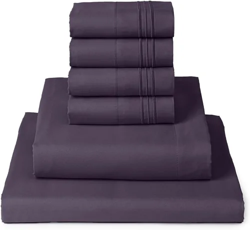 Vista 21 de Mellanni - Juego de sábanas individual de 4 piezas de la colección icónica, (incluyendo 2 fundas de almohada), bolsillo profundo de 16 pulgadas