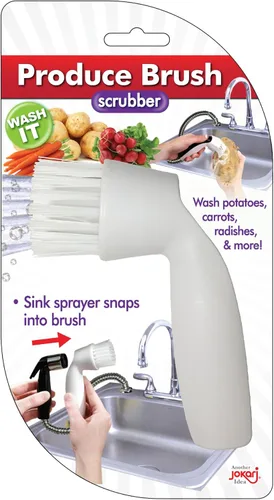 Vista 4 de Jokari Cepillo de limpieza de frutas y verduras Accesorio rociador de fregadero a presión