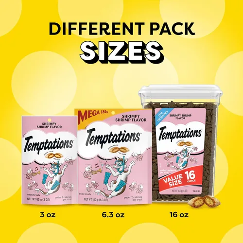 Vista 12 de Golosinas Temptations clásicas para gatos, empaque múltiple