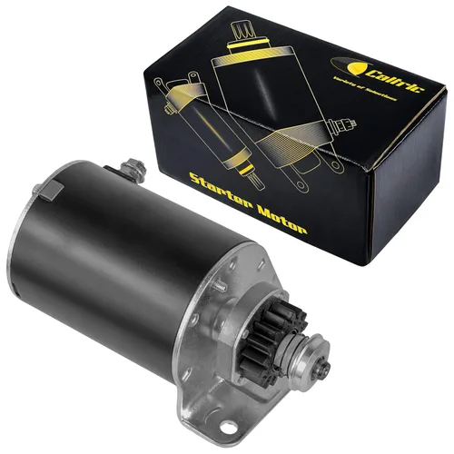 Caltric Motor de arranque compatible con John Deere 20 20Hp All L111 L-111 X330 Z225 Z235 Z255 Z525 Z535 Z665 B&S / engranaje de acero mejorado de