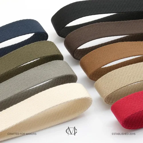 Vista 7 de CRAFTMEMORE Correa de algodón pesado, correas para artes y manualidades, correa de lujo para bolsa de alta densidad