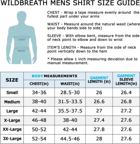 Vista 3 de Wildbreath Camiseta de compresión UPF 50+ para hombre, manga larga, protección solar UV, secado rápido, ajuste de rendimiento