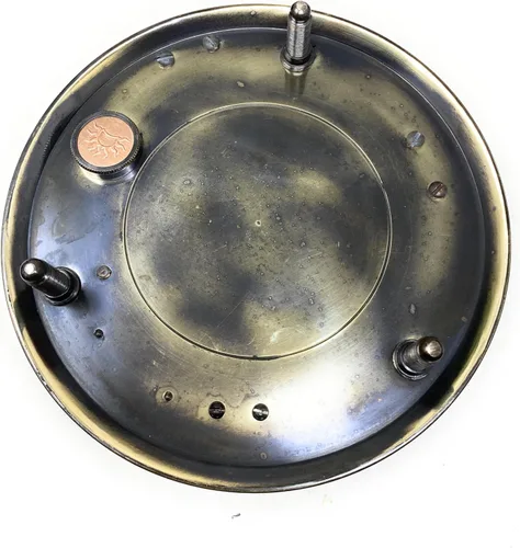 Vista 7 de Reloj de reloj de sol de latón grabado de 5 pulgadas, brújula grande con esfera solar en caja de palisandro, regalo vintage calibrado de grado