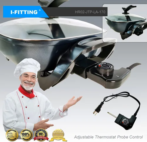 Vista 9 de Cable de sonda de termostato ajustable para ahumadores Masterbuilt y planchas eléctricas, ahumador eléctrico para exterior/hogar, cable