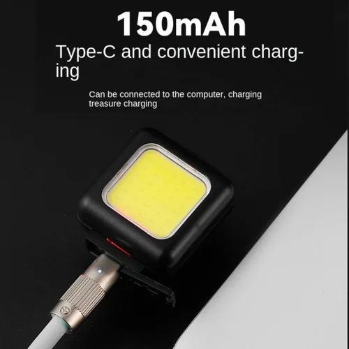 Vista 5 de Luces delanteras de bicicleta lámpara trasera 130/80LM 150mAh LED luz de ciclismo IPX5 impermeable 3 modos fácil de instalar