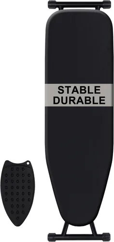 Vista 9 de Tabla de planchar de 13 x 43 pulgadas, funda acolchada extra gruesa, tabla de planchar de tamaño completo con plancha, altura ajustable hasta 36