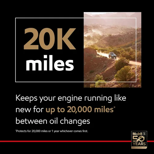 Vista 6 de Mobil 1 aceite de motor sintético completo de rendimiento extendido 5W-30, paquete de 6 unidades de 1 cuarto de galón