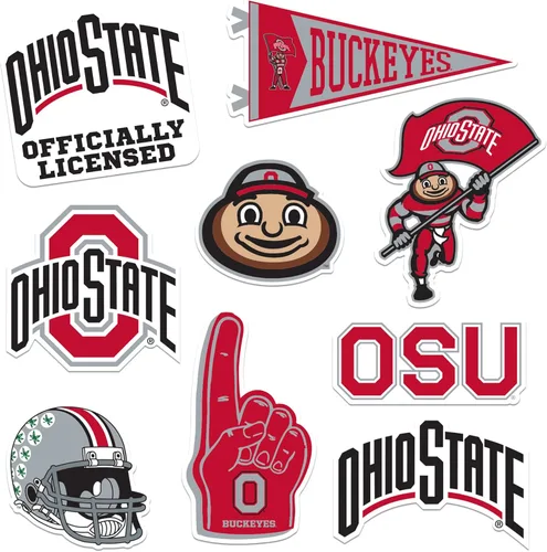 Vista 124 de American University Paquete Variado de 10 Calcomanías Grandes de Vinilo de Lujo - Laptop, Botella de Agua, Scrapbooking, Tableta, Monopatín