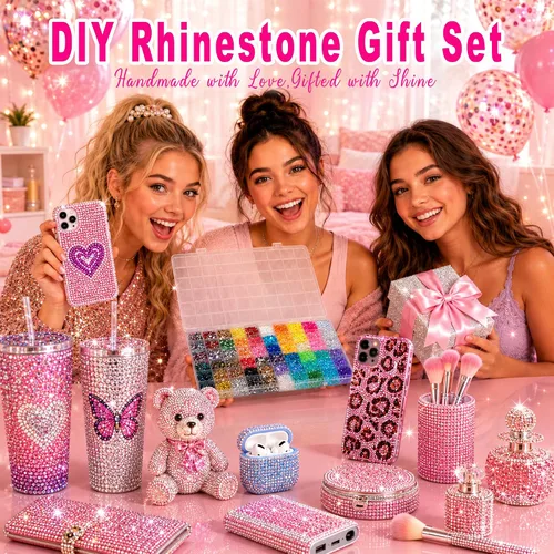 Vista 3 de 60000Pcs 60 Colors Bedazzling Kit with Rhinestones 3mm Bedazzling Gems