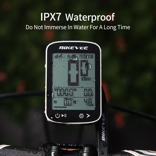 Vista 7 de Velocímetro de Bicicleta GPS Ordenador de Ciclismo Inalámbrico – Inicio/Parada Automática, Retroiluminación Automática, Odómetro de Bicicleta