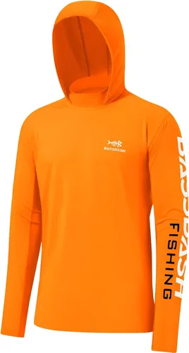 Vista 39 de BASSDASH UPF 50+ - Sudadera con capucha para hombre, protección solar UV, manga larga, rendimiento