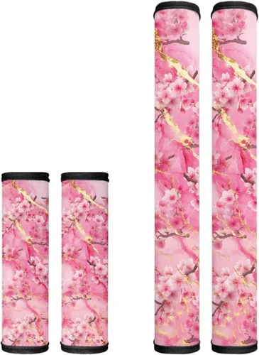 Vista 33 de Fundas para manija de puerta de nevera con colibrí floral, estilo bohemio, 4 unidades, protege tu microondas, horno, refrigerador, lavavajillas