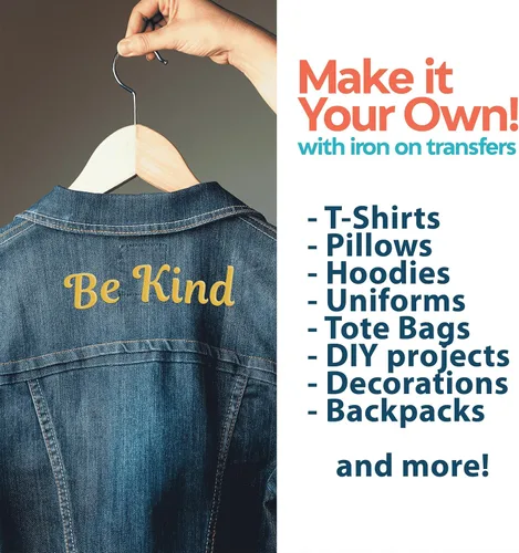 Vista 2 de Laughing Lizards Letras termo-adhesivas de oro amarillo para tela y ropa (208 piezas) letras para planchar para medias de Navidad, letras cursivas