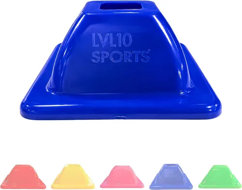 LVL10 Pro - Conos de entrenamiento – Mini conos de fútbol de 2 pulgadas para entrenamiento deportivo – para ejercicios de baloncesto, fútbol,