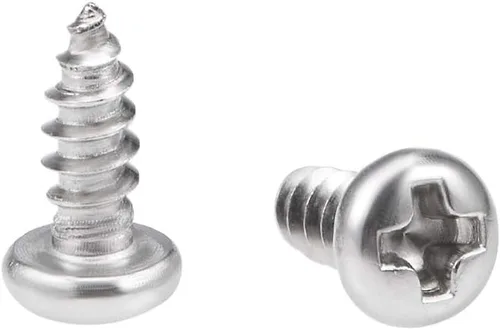 Vista 10 de uxcell Tornillos autorroscantes de 0.079 x 0.157 in Tornillo de cabeza plana Phillips Tornillos de sujeción de acero inoxidable 316 50 piezas