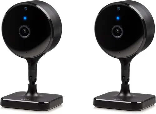 Eve Cam (2 Pack, Apple Home) – Cámara inteligente para interiores, resolución 1080p, Wi-Fi, 100% privacidad, HomeKit Secure Video, notificaciones en