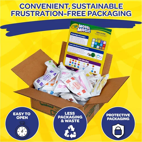 Vista 5 de Crayola Model Magic (paquete de 30), material de modelado secado al aire para niños, alternativa de arcilla suave para artes y manualidades, 15