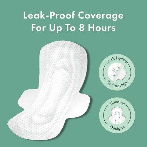 Vista 2 de Rael Almohadillas para mujer, funda de algodón orgánico, absorción moderada, cuidado femenino, ultra delgadas, servilletas sanitarias con alas, sin