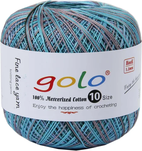 Vista 144 de golo 24 bolas hilo de ganchillo tamaño 10 hilo para tejer a mano hilo de ganchillo 10-24-1