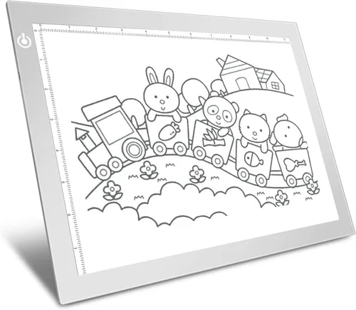 Vista 11 de LooEooDoo A3 Lámina de Luz para Arte con Diamantes, Caja de Luz para Trazado de Vinilo, Tabla de Copia Ultrafina con Brillo Ajustable para Dibujo
