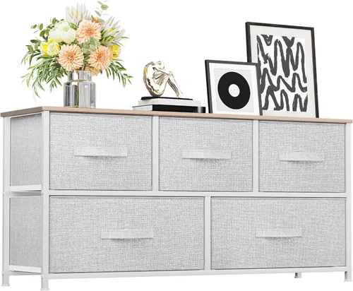 Vista 39 de YITAHOME Cómoda con 8 Cajones - Torre de Almacenamiento de Tela, Unidad Organizadora para Dormitorio, Sala de Estar, Pasillo, Armarios - Marco