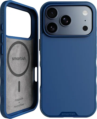 Vista 108 de Smartish® - Funda magnética para iPhone 15, Gripmunk compatible con MagSafe [ligera + protectora], funda de agarre delgada con forro de microfibra