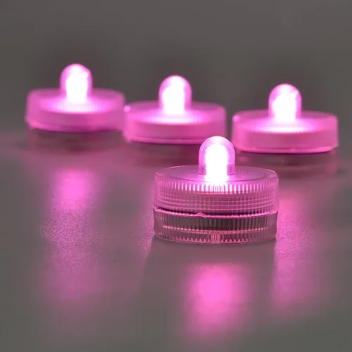 Vista 2 de KITOSUN Luces LED sumergibles cr2032 alimentadas por pilas bajo el agua, impermeables, velas LED para eventos, centros de mesa, jarrón, floral
