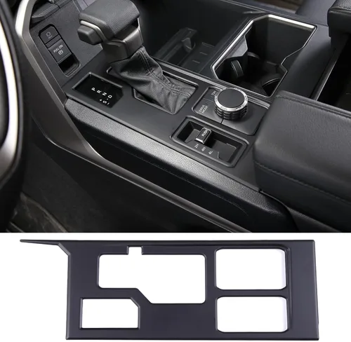 Vista 13 de TOYCIDFG Cubierta del panel de palanca de cambios compatible con Toyota Tundra 2022-2026, accesorios interiores (negro UV)