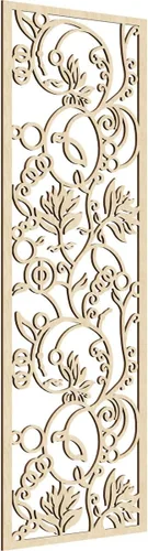 Vista 85 de Ekena Millwork WALW10X25X0250CAPCH Paneles de pared de madera con calado decorativo caspio, 9 3/8 pulgadas de ancho x 24 3/8 pulgadas de alto, cereza