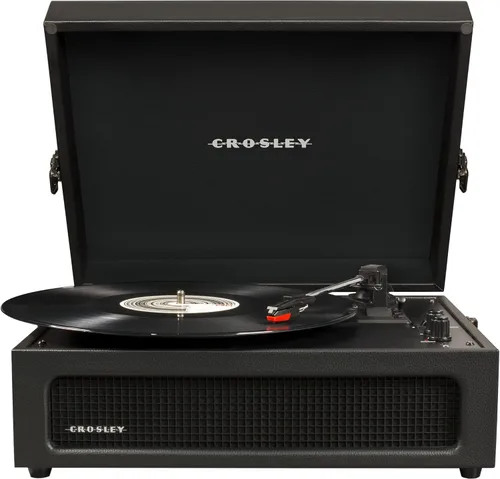Vista 16 de Crosley CR8017B-TA Voyager - Tocadiscos portátil clásico de vinilo con Bluetooth de entrada/salida y altavoces integrados, color marrón