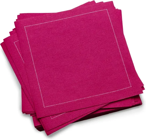 Vista 17 de Servilletas de cóctel de algodón blanco, 100% algodón, paquete de 50 unidades, 4.5 x 4.5 pulgadas, calidad de hotel, suaves y absorbentes, ideales