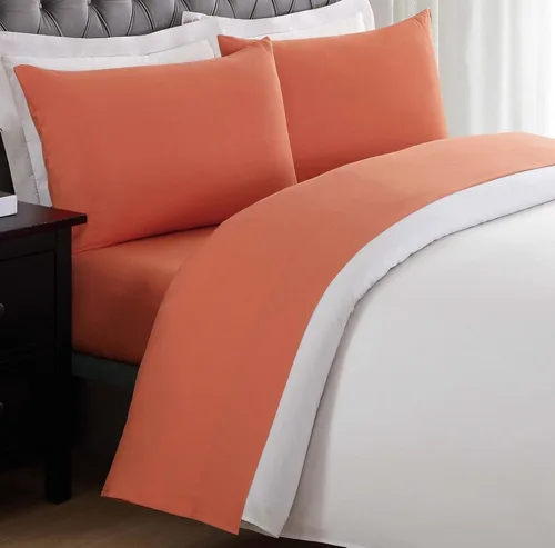 Vista 13 de My World Juego de sábanas individuales de rubor sólido para niños