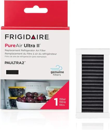 FRIGIDAIRE PAULTRA2 Pure Air Ultra II - Filtro de aire para refrigerador con tecnología de carbono para absorber olores de alimentos, 3.8 x 1.8