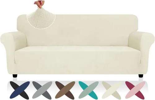 Vista 35 de ZNSAYOTX Funda súper elástica para silla (30"-47"), nuevas fundas de silla a rayas para sala de estar, aptas para perros y mascotas, protector