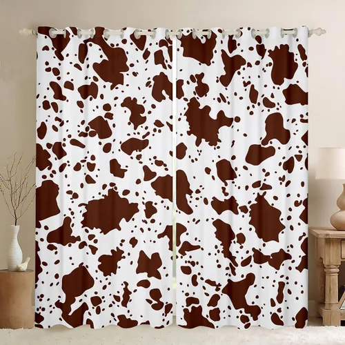 Vista 19 de Erosebridal Lindas cortinas opacas de gato para niños pequeños, cortinas opacas con diseño de gatito kawaii con temática de animales, cortinas