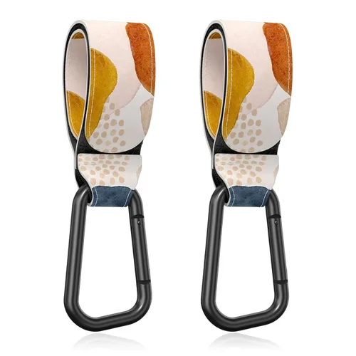 Vista 21 de Ganchos para cochecito de bebé para colgar bolsas, accesorios universales para cochecito, gancho para mamá para bolsa de pañales, carrito de Flor