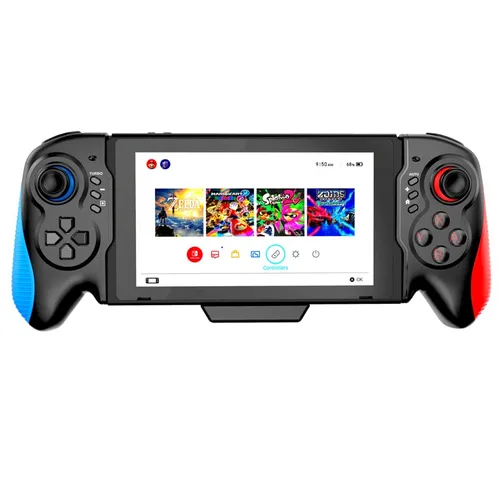 Vista 2 de ZUJO Pro Controller for Nintendo Switch, Joy-Cons Replacement, Wireless Gamepad Case With Six Axes Gravity Sensor, Dual Motor Vibration and Turbo