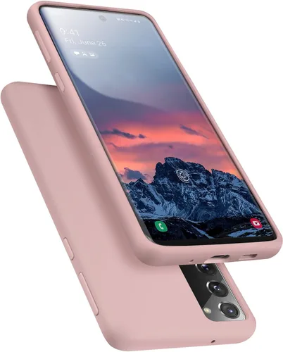 Vista 7 de E Segoi Diseñada para Galaxy S20 FE 5G, silicona líquida de goma de gel a prueba de golpes, cojín de forro de tela de microfibra suave compatible