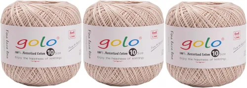 Vista 113 de golo 24 bolas hilo de ganchillo tamaño 10 hilo para tejer a mano hilo de ganchillo 10-24-1