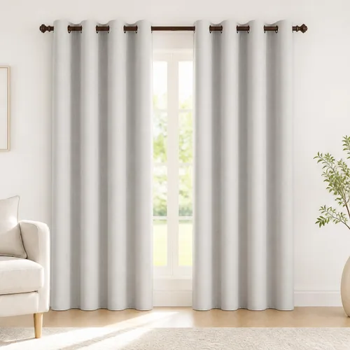 52"W x 63"L (Pack of 2) · Natural/100% opaco