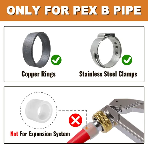 Vista 3 de SUNGATOR Pex - Caja de salida para lavadora con drenaje central, caja de válvula para lavadora de lavandería, entrada de crimpado Pex de 1/2 pulgada