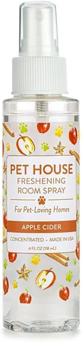 One Fur All Spray de habitación para olor de mascotas, ambientador concentrado apto para mascotas, 4 onzas, sidra de manzana, paquete de 1