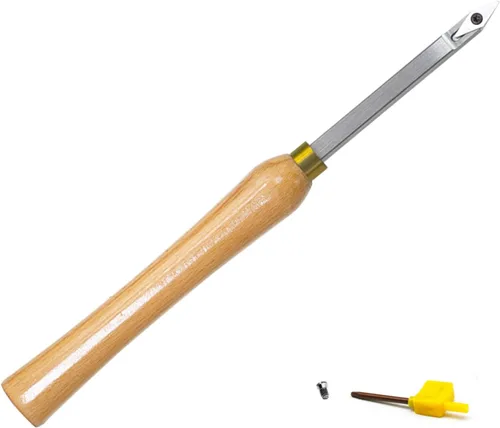 Vista 9 de Herramienta de torneado de madera hueco para cuello de cisne, barra de herramientas de cincel de torno con punta de carburo con cortador