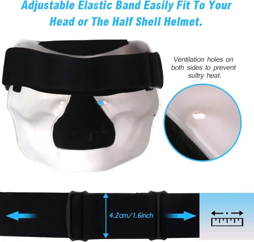 Vista 4 de Flantor - Máscara de calavera espeluznante para Airsoft Paintball Motor Racing lente polarizada